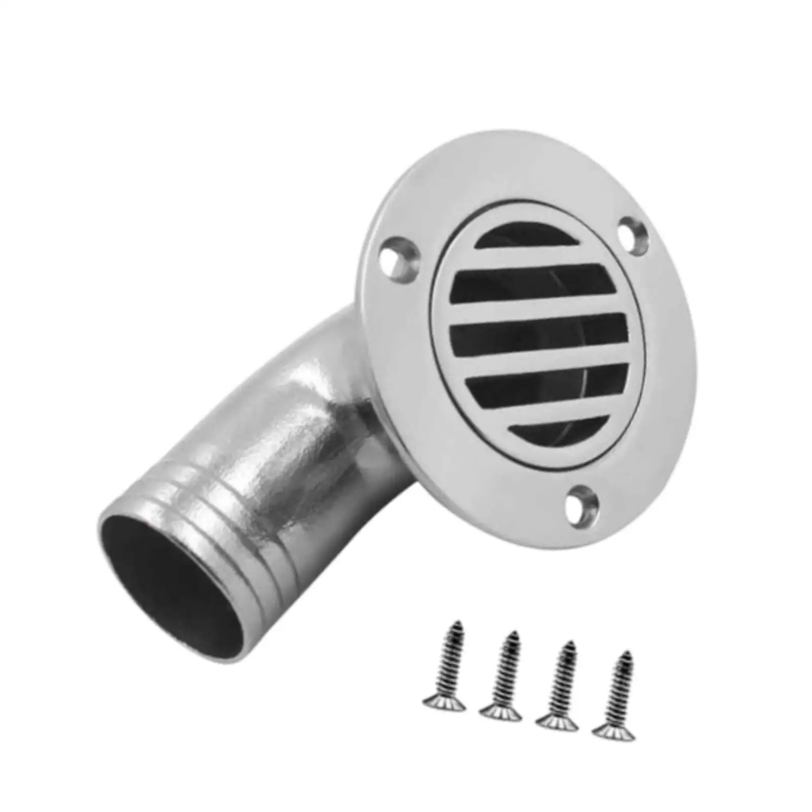 Marine Boat Floor Drain 90 Degree Stainless Steel Hardware Easy Install Water Outlet for Outdoor Vessel