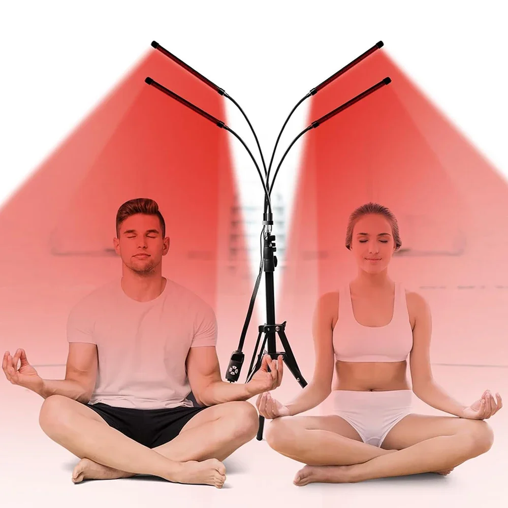 Red Light Therapy Lamp For Full Body 660nm&850nm Infrared Light Device Face LED Light Body Pain Stress Relief Daily Skin Care