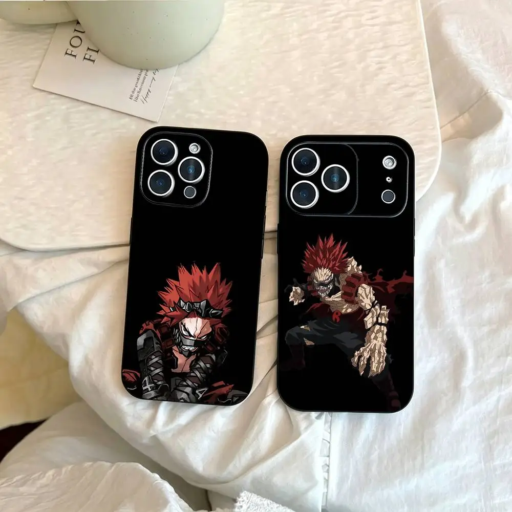 MHA K-Kirishima Eijirou  Phone Case For iPhone 17, 16,15,14,13,12,11 Plus,Pro Max, Others Soft Black Cover