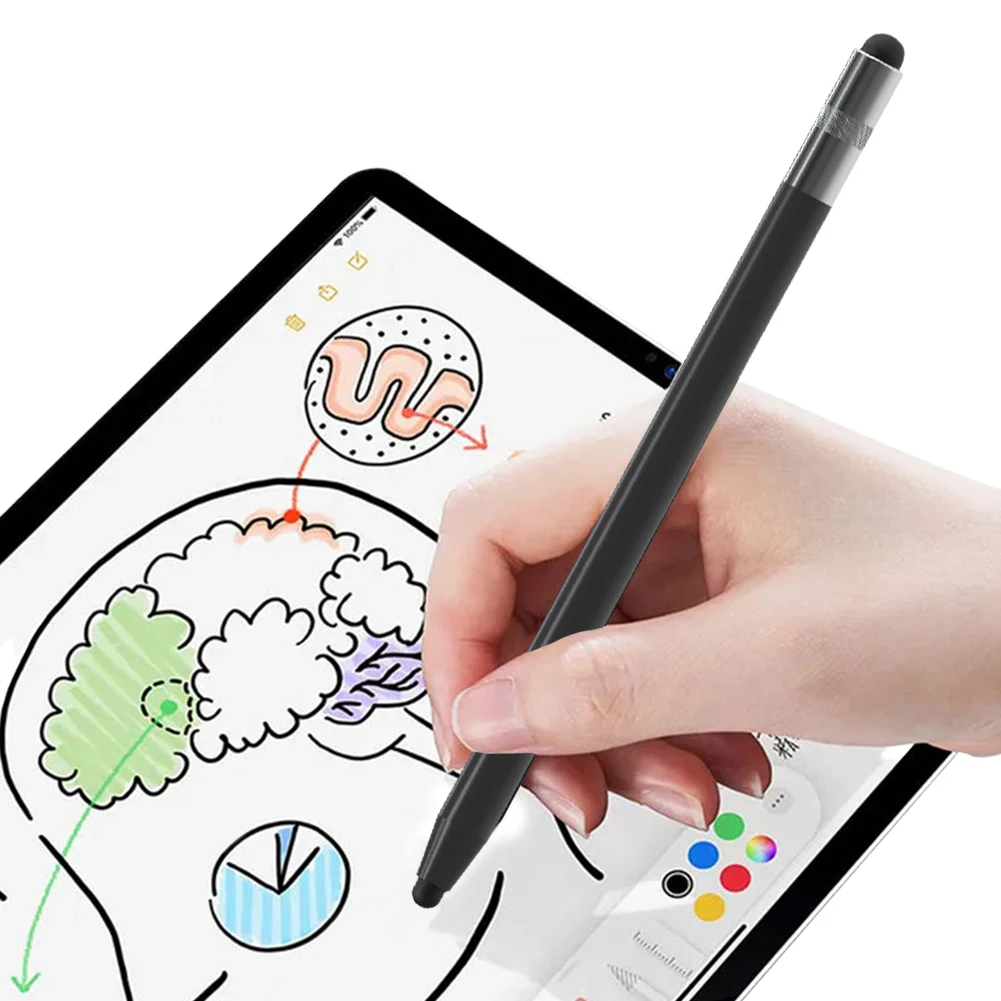 ปากกาสไตลัส 4 in 1 สําหรับหน้าจอสัมผัสแท็บเล็ตการวาดภาพดินสอหน้าจอสัมผัสแบบ Capacitive สําหรับ Apple iPad iPhone แท็บเล็ต Samsung Galaxy