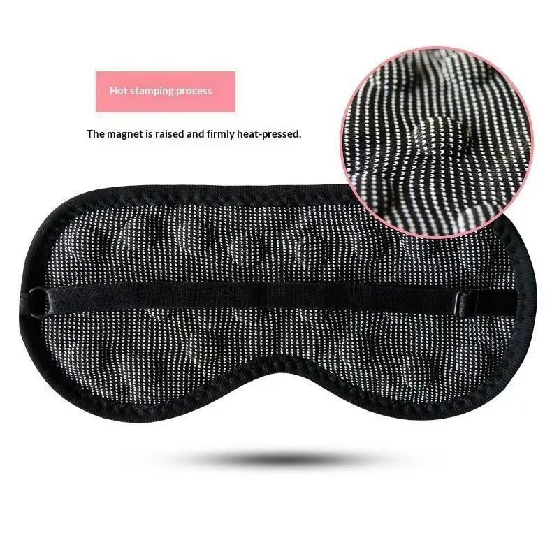 Magnetic Sleep Eye Mask Light Blocking Adjustable Length Foldable Design for Portable Carry Travel Fatigue Relief