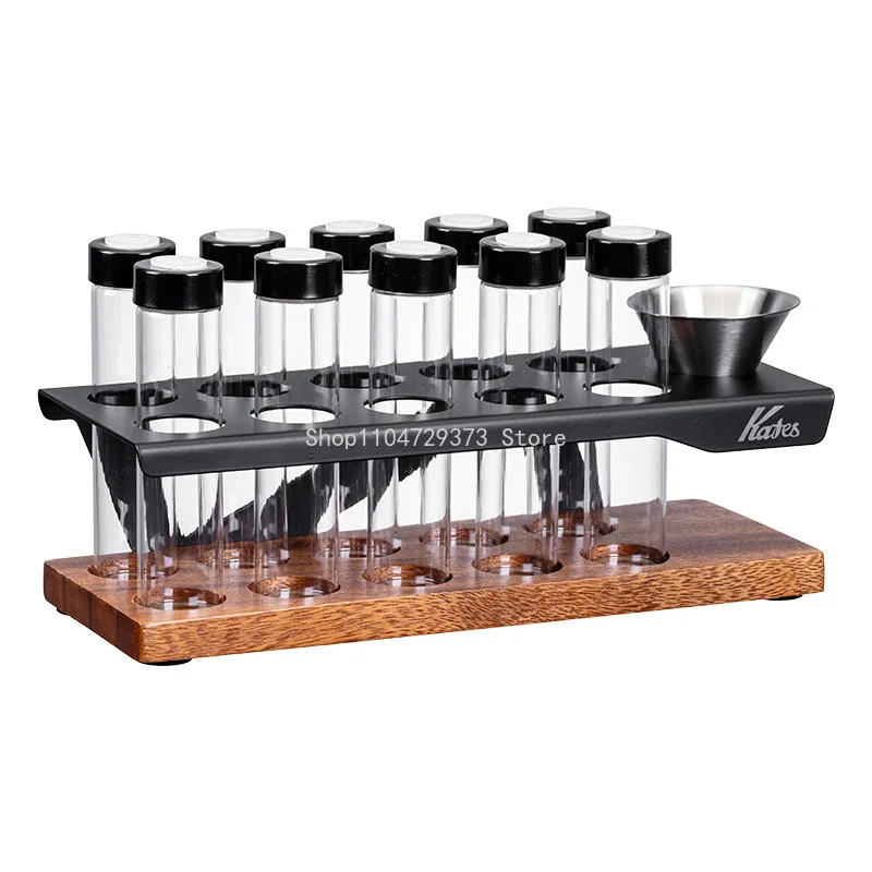 

Coffee Beans Display Stand Cereals Canister Glass Test Tube Sealed Storage Rack Clear Glass Bottle Rack Coffee Machine Parts