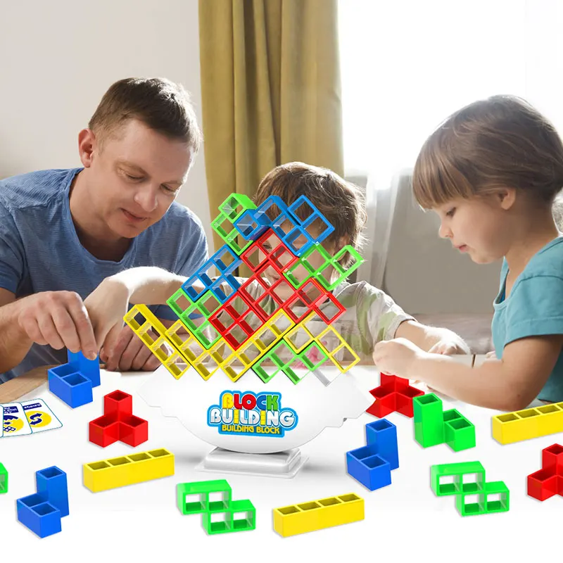 1 Set 16pcs-32pcs Balance Pile Tabletop Game for Family and Friends - Interactive Parent-Child Puzzle Building Toy