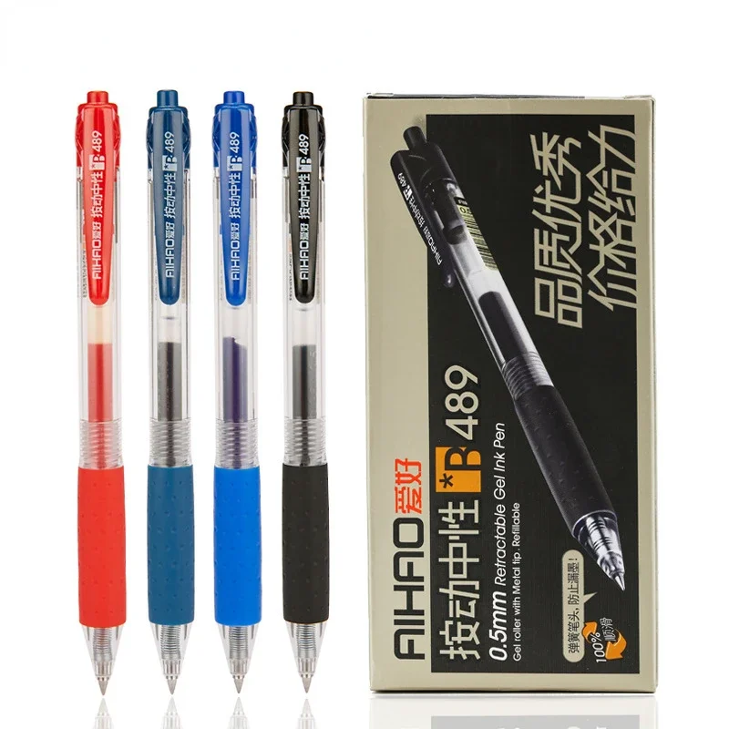 Imagem -05 - Conjunto de Caneta Esferográfica Piloto Gel Ink Agulha Neutra Ponto Fino Preto Azul e Vermelho Material de Escritório 0.25 mm 0.3 mm 0.4 mm 0.5 mm 12 Pcs por Caixa