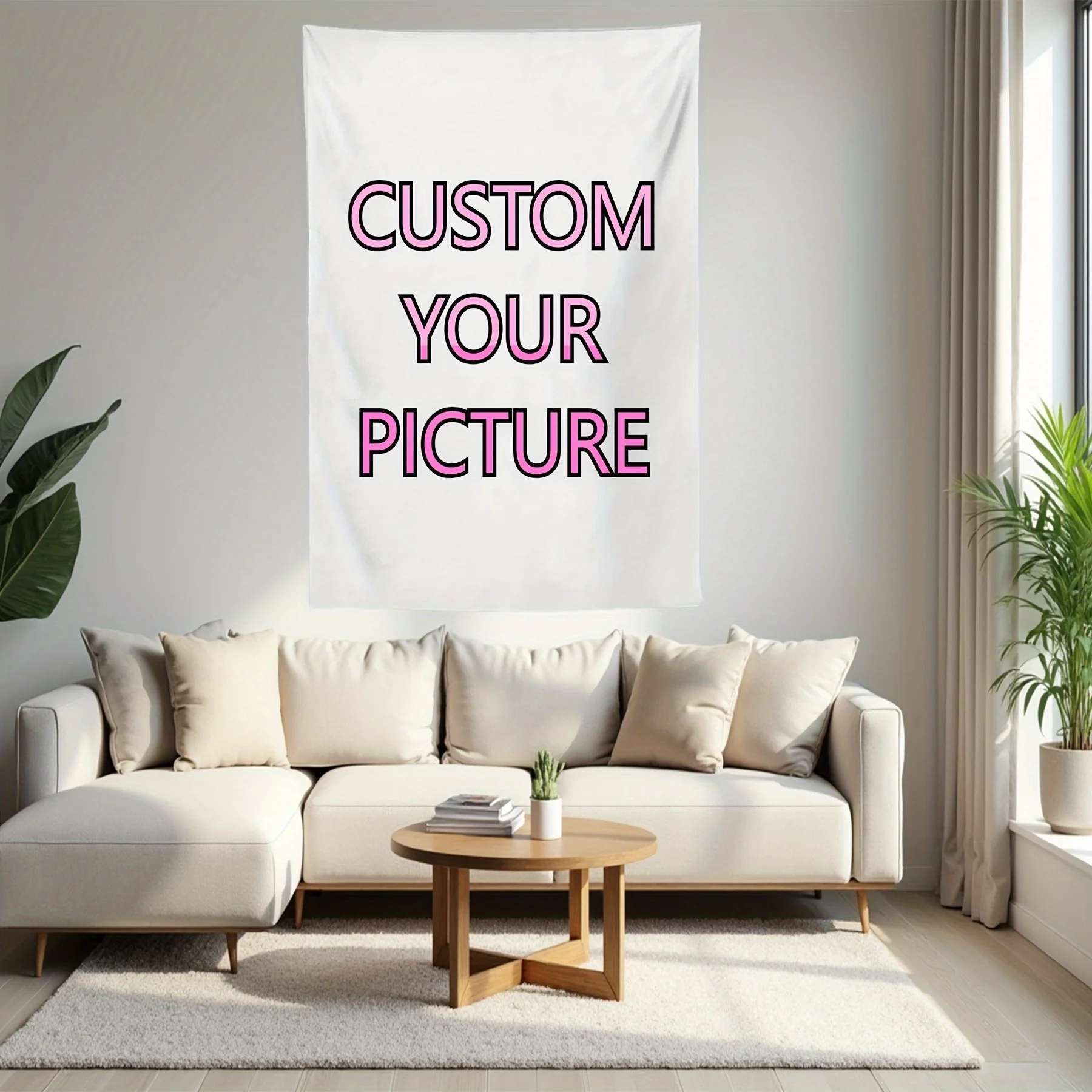 Decoración Colgante Personalizada, Tapiz Personalizable, Foto para Colgar en la Pared, Banra  Dormitorio Personalizada, Banrín y