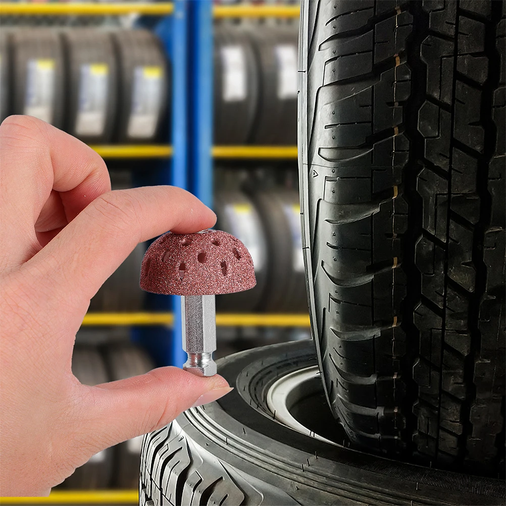 

Grinding Head Tungsten Steel Alloy Wheel Coarse Buffing with Adapter for Tire Grit Rod Linking Bowl Repair Buffer