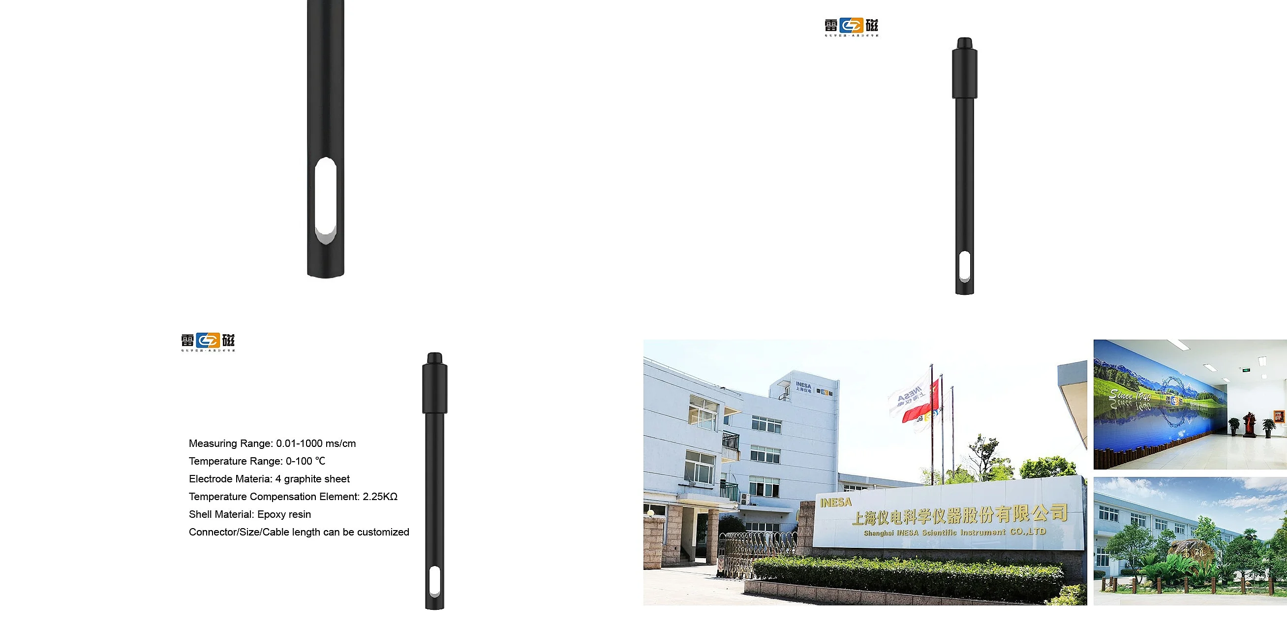 Conductivity Probe TDS Electrode Sensor BNC Sensor Customizable EC Meter Accessory