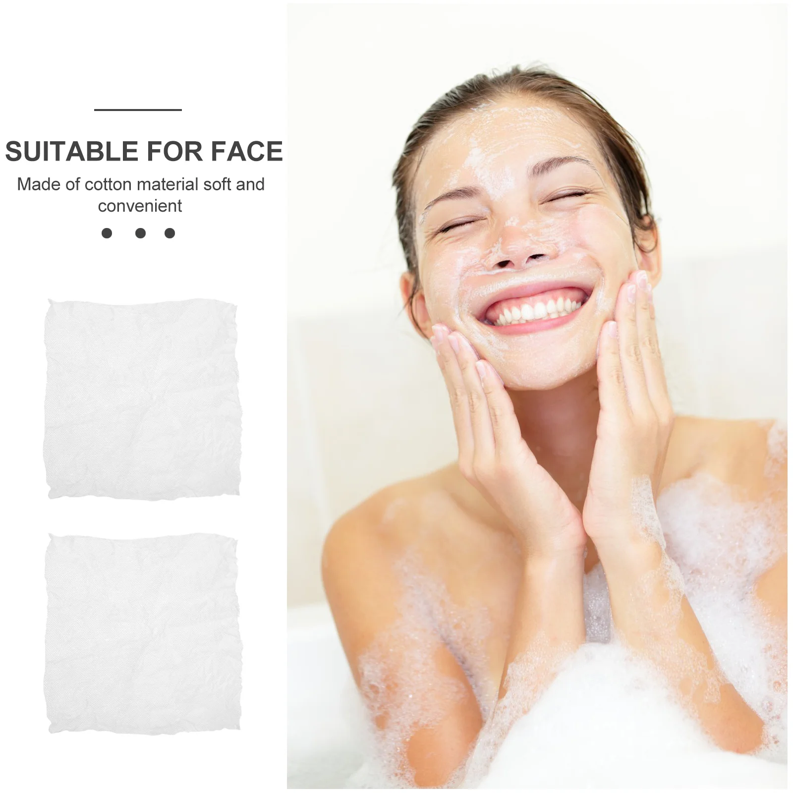 

100Pcs Travel Face Towel Compressed Cotton Washcloth Disposable Soft Absorbent for Outdoor Sports Compressed Towel