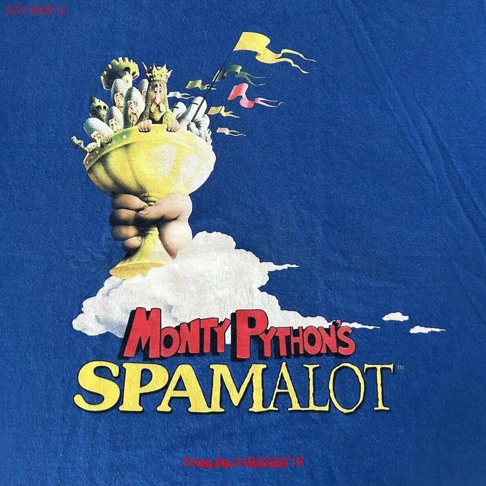 

Vintage Monty Python s Spamalot T Shirt M Cult Classic Comedy vintage Washed Stylish graphic Soft Stretched Slightly Unisex