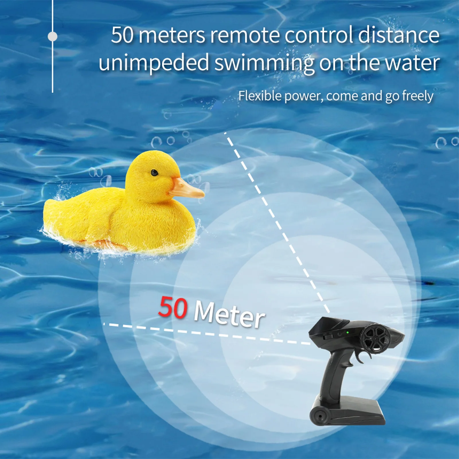 Flytec V203 RC Boat RC Duck Boat 2.4Ghz 2CH Hunting Motion Remote Control Boat Waterproof for Swimming Pool Pond&Garden Decor