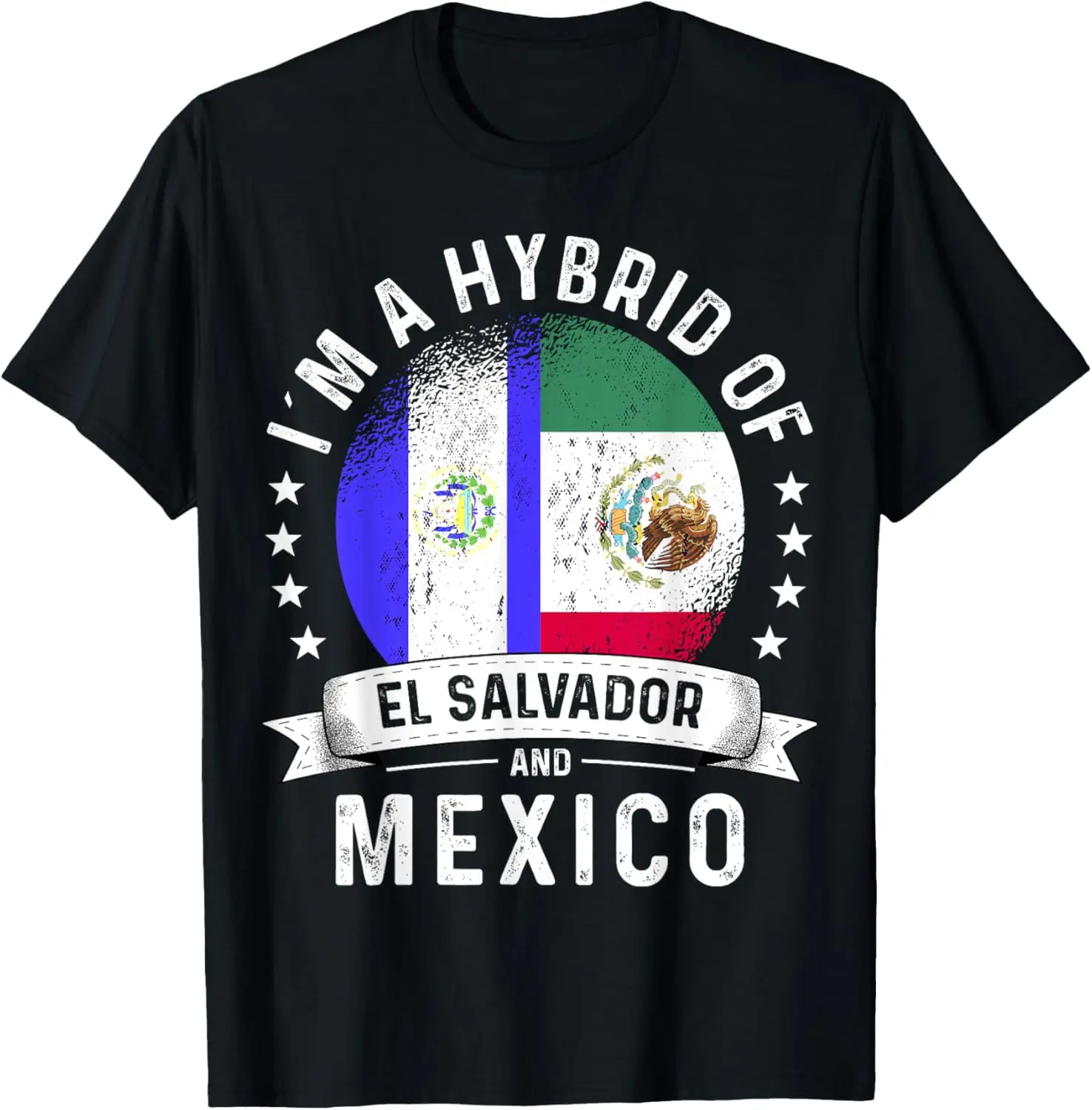 El Salvador Flag Mexico Grown Country Mexican Flag T-Shirt