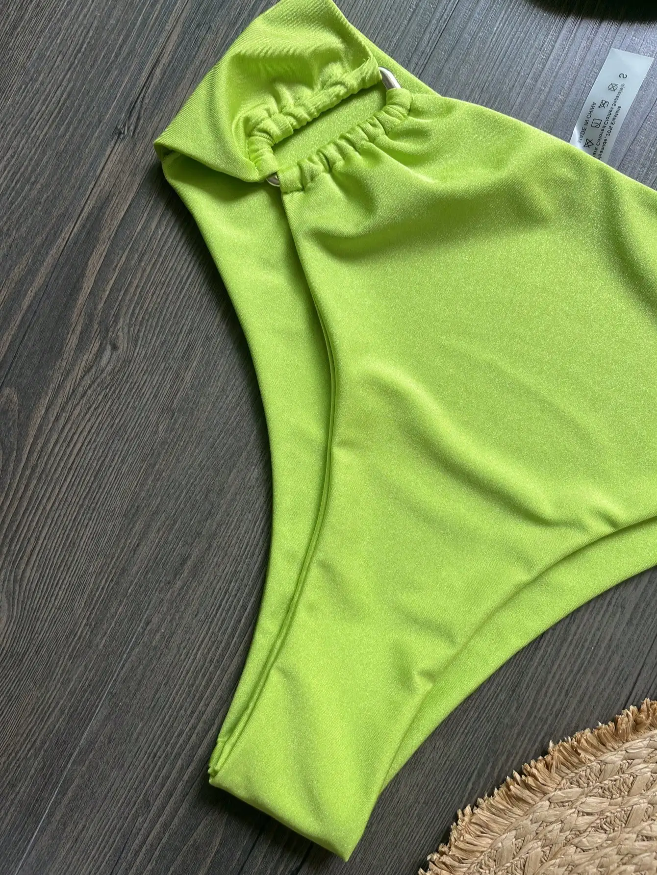Bikini Bandeau Push Up para Mujer, Trajes de Baño 2026, Traje de Baño Sexy de Cintura Alta, Conjunto de Bikini Brasileño, Trajes de Baño Sólidos para Playa