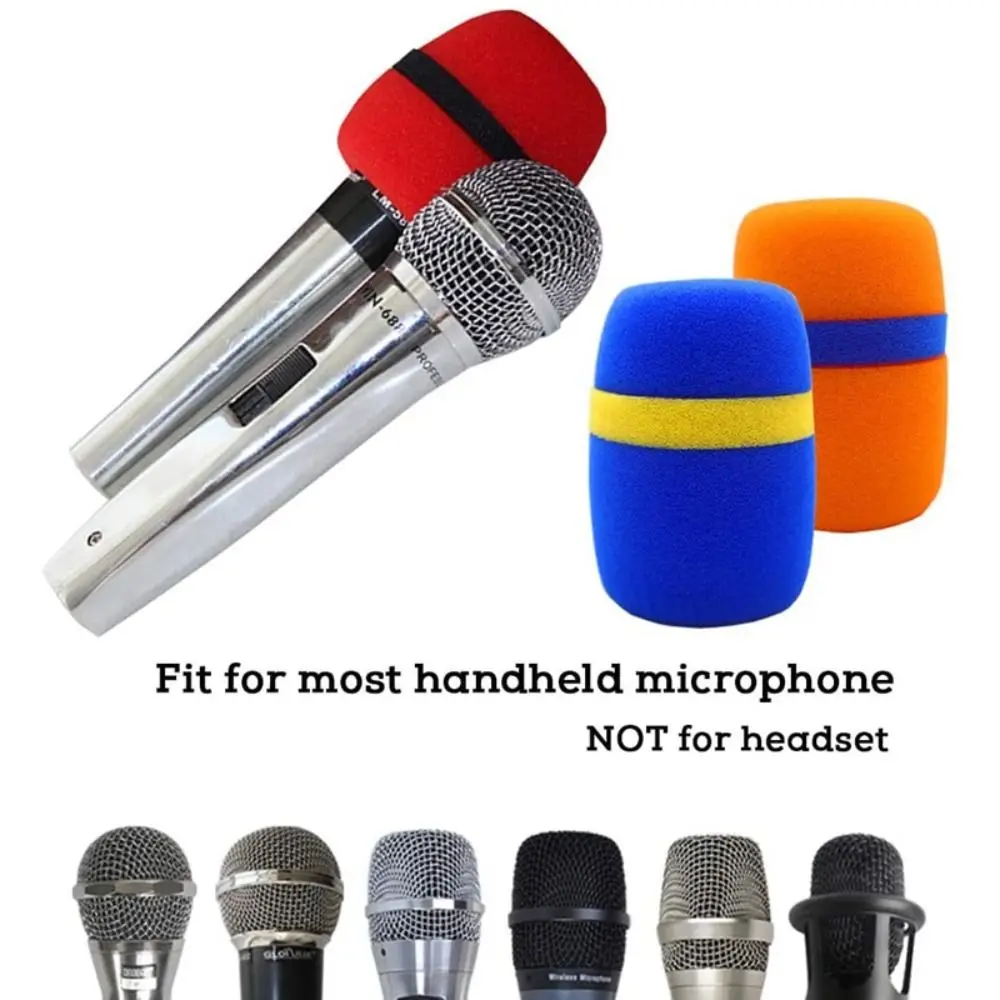 5PCS High Quality Sponge Microphone Cap Microphone Windscreen Mic Dust Proof Covers Thickened Microphone Cover