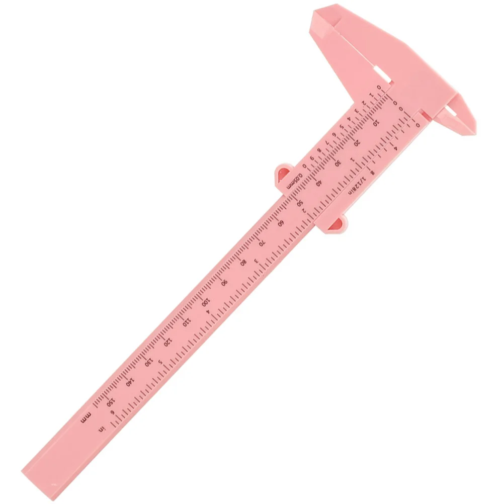 Régua de pinça de sobrancelha de precisão, medição dupla face para sobrancelhas simétricas, fácil de usar, ferramenta de medição de plástico portátil