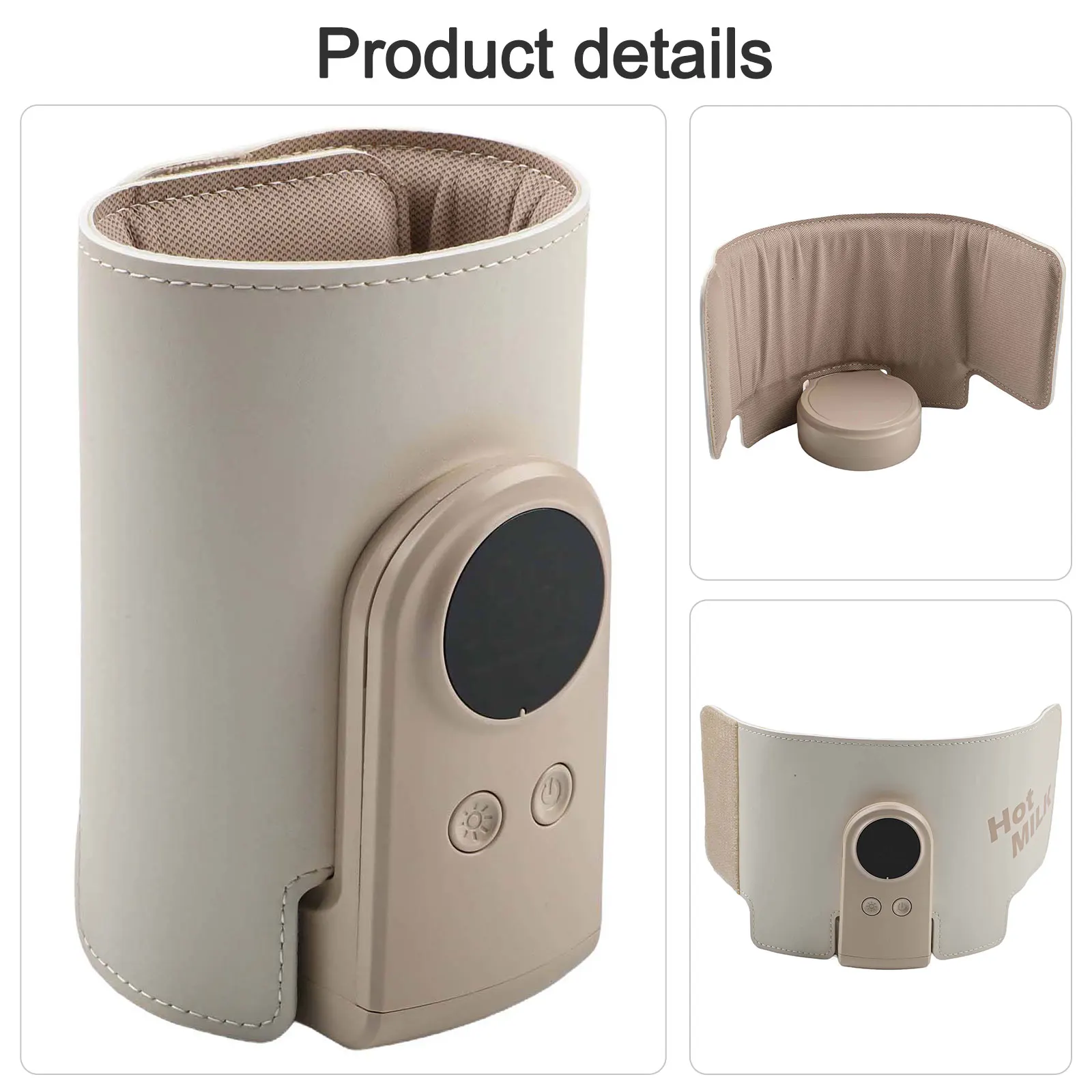 

Adjustable Temperature Bottle Warmer Gel Baby Bottle Warmer 6000 MAh Battery Customizable Heat Levels Camping Outdoor Activities