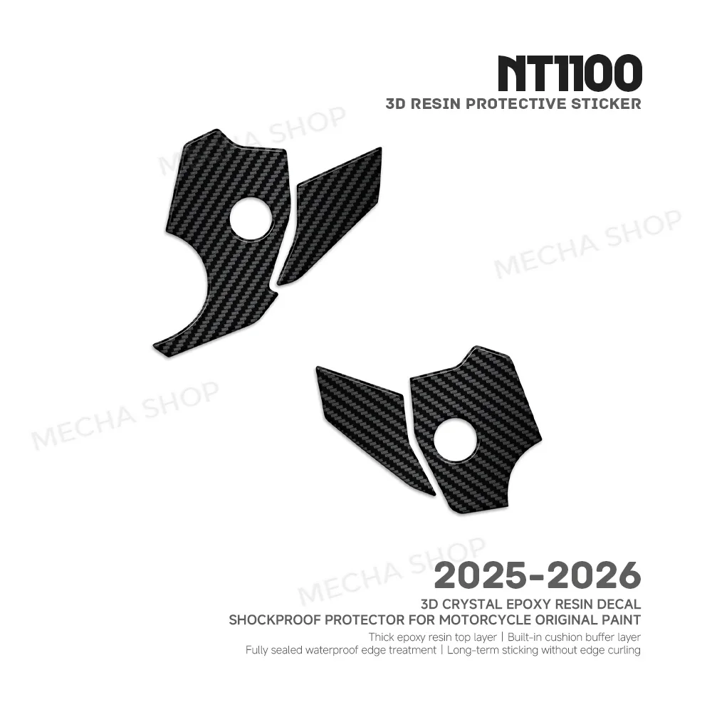3D Epoxy Resin Sticker Protection Kit Motorcycle Accessories For Africa Twin NT 1100 2022-2026 Heel Pads 3D Stickers