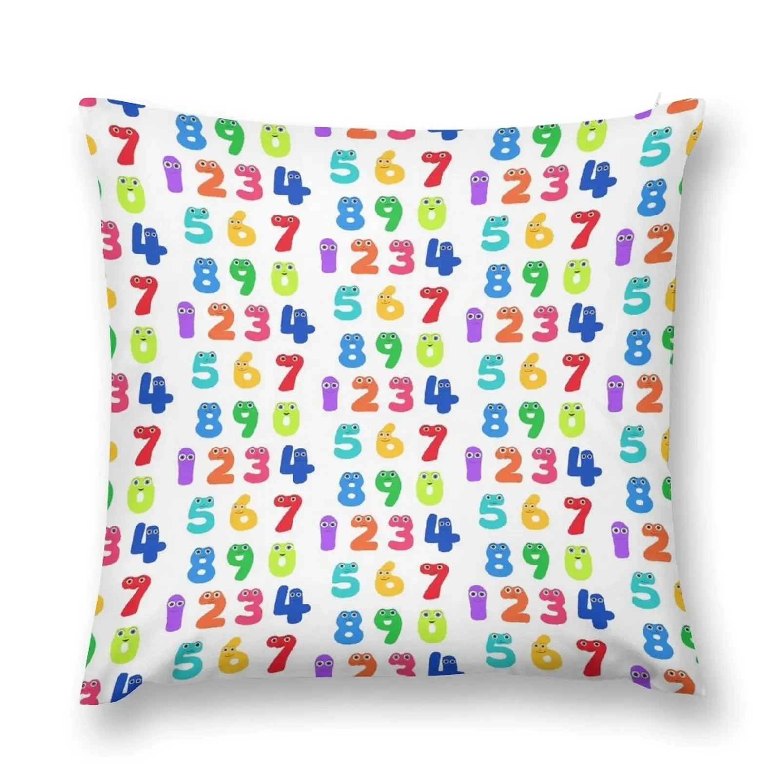 Cbeebies Numberjacks artwork Throw Pillow Throw Pillow Covers Plaid Sofa pillow