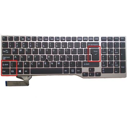 UI US-International Laptop Keyboard For Fujistu CELSIUS H730 H760 H770 Series With Frame US Layout Black Frame