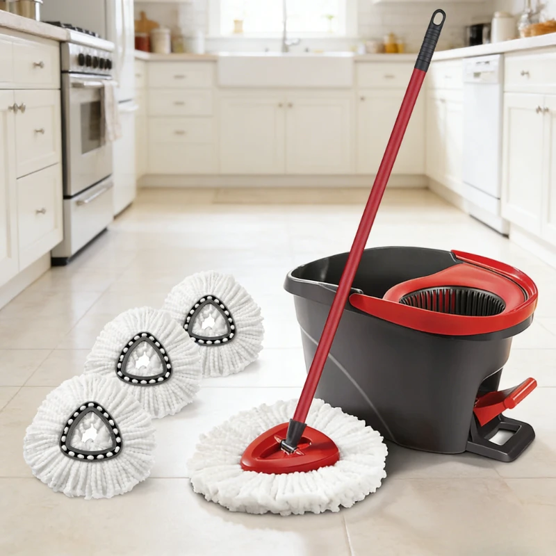 Washable Absorbent Microfiber Mop Refills Replacement Heads Spin Mop Cloth Wet Dry Cleaning For Vileda O Cedar Universal Home