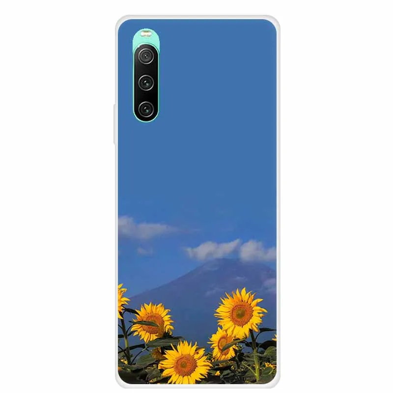 For Sony Xperia 1 VI V Phone Case Soft Silicone Cover for Sony Xperia 1 IV VI III Flowers Trees Photos Soft Capa Colorful Para