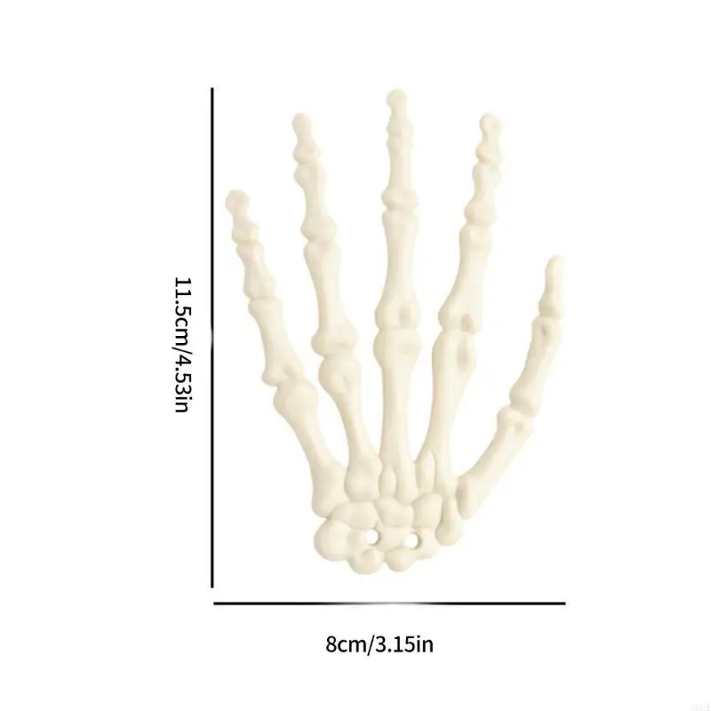 Halloween Spirit Skeleton Hands Realistic Plastic Scary Skeleton Hand Witch Skull Skeleton Hands for Haunted House Decors view 6