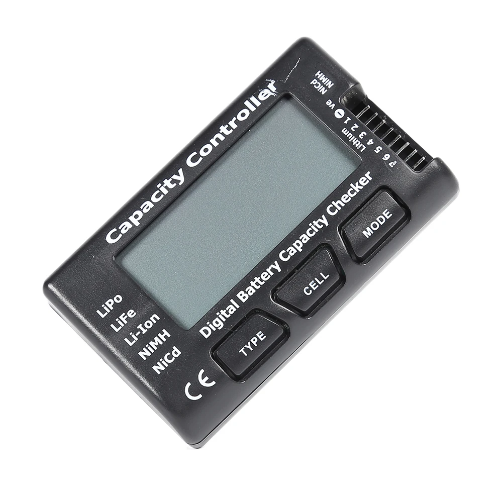 Digital Battery Capacity Checker High Precision Battery Voltage Tester Battery Capacity Tester for Nicd NiMH LiPo LiFe Li-ion