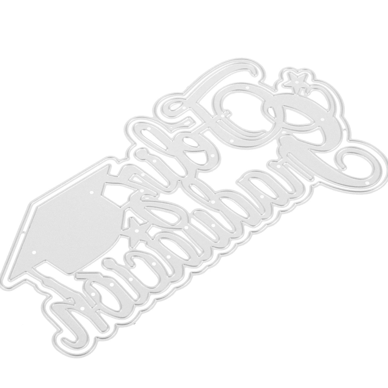 

Graduation Themed Cutting Die Carbon Steel Sturdy Crafts Diy Template Scrapbooking Metal Dies For Card Decor