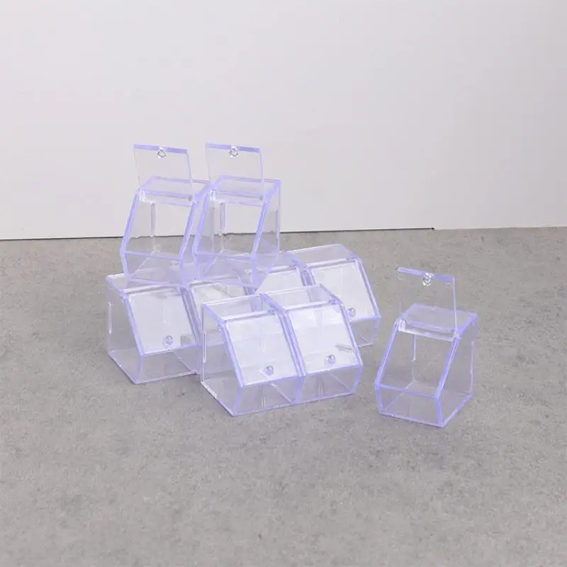 Maison de poupée, modèle de rangement, décoration, accessoires de jouets, Mini présentoir Transparent, scène de supermarché, maison de poupées, 5 pièces