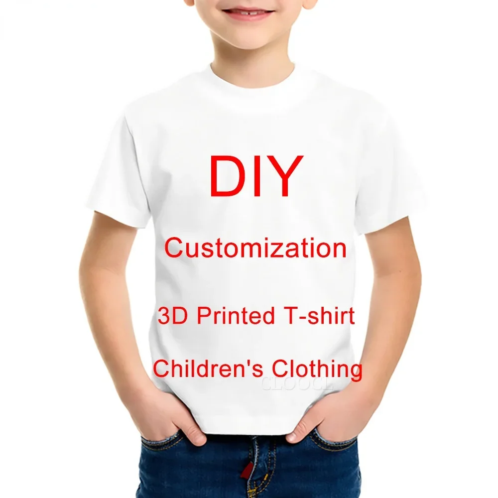 

Drop Shipping T Shirt 3D Printed DIY Customize Own Image/Photo/Star/Singer/Anime Children Sweatshirt Boy Girl Casual Tops