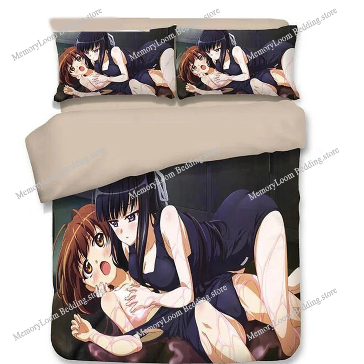 

Anime Yosuga No Sora Kasugano Sora Bedding Set Boys Girls Twin Queen Size Duvet Cover Pillowcase Bed Kids Adult Customizable