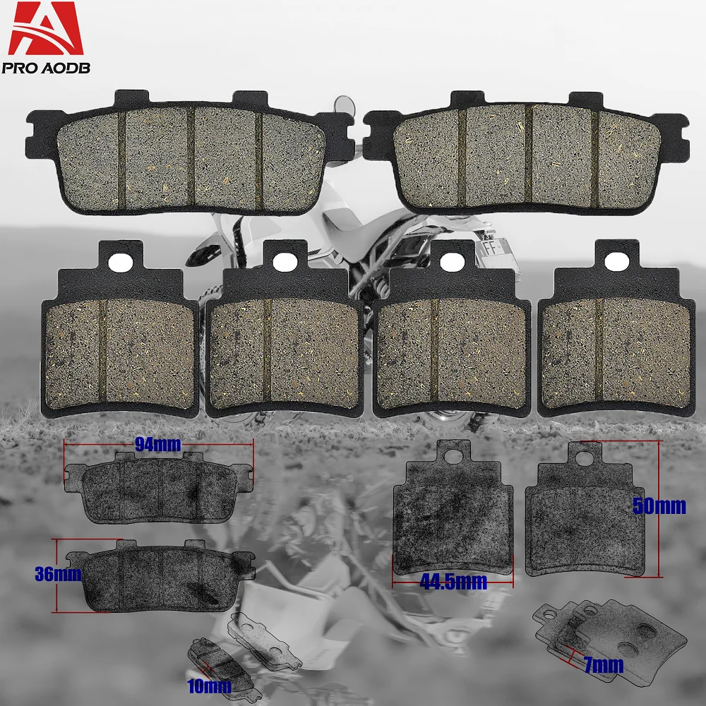 For GTS 300 250i 300i Sport 2006-2015 SYM RV 250 Joymax 250i 300i Motorcycle Brake Pad Front & Rear Brake PadsUniversal Parts