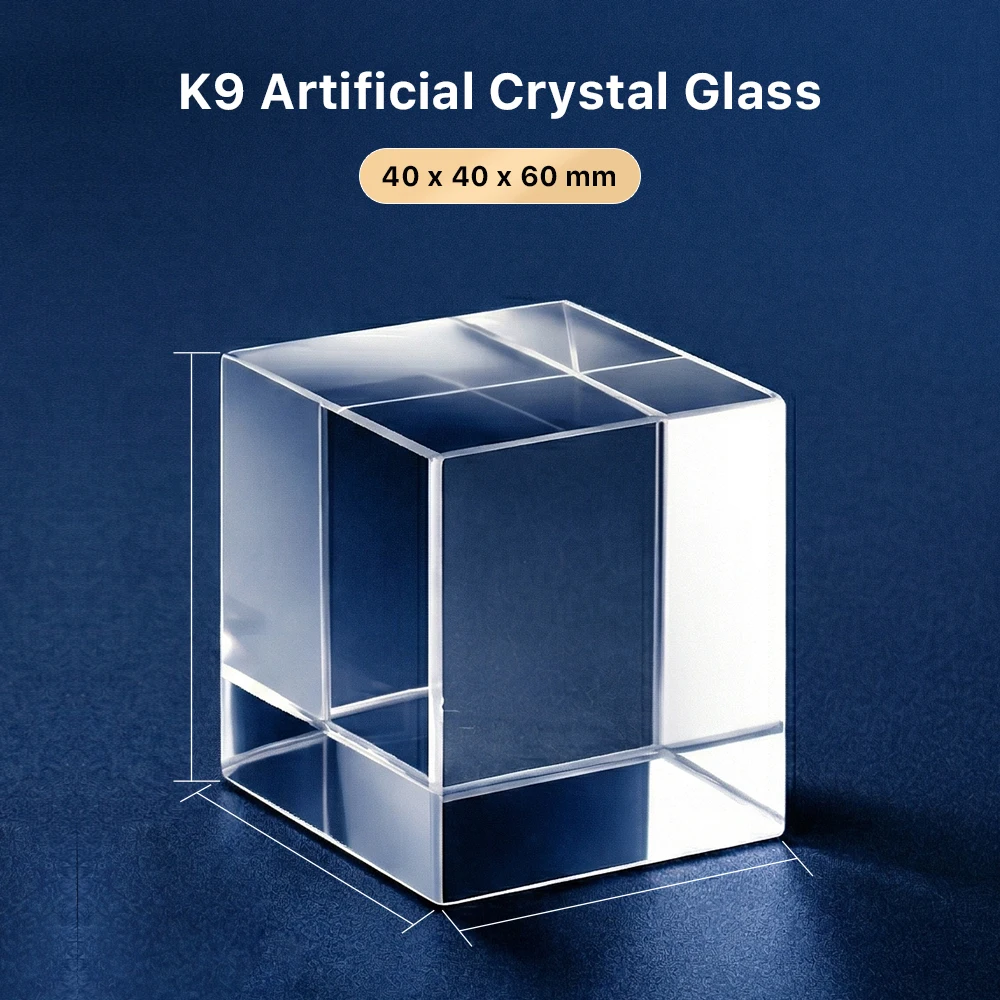 Cloudray K9 Crystal Glass Cube for UV Laser Marking Machine, Engraving Tool Part & DIY Craft Ornament Making Accessory image 3