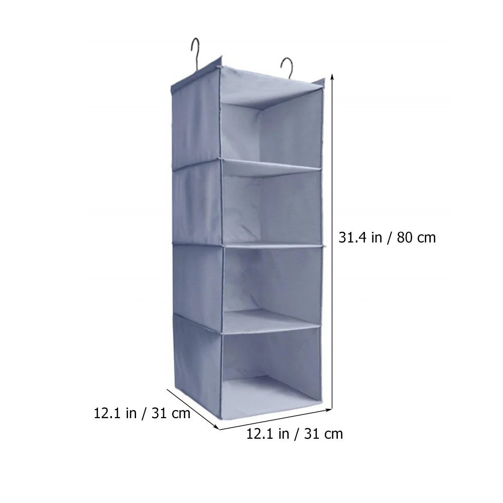 

Hanging Closet Organizer Large Capacity Clothes Storage Bag Washable Multi-Layer Wardrobe Organizer Foldable Design