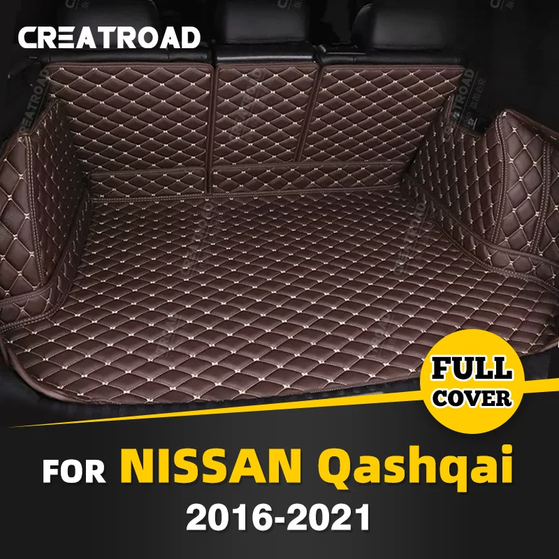 

Автомобильный коврик для багажника с полным покрытием для Nissan Qashqai 2016-2021 20 19 18 17, коврик для багажника автомобиля, аксессуары для защиты интерьера