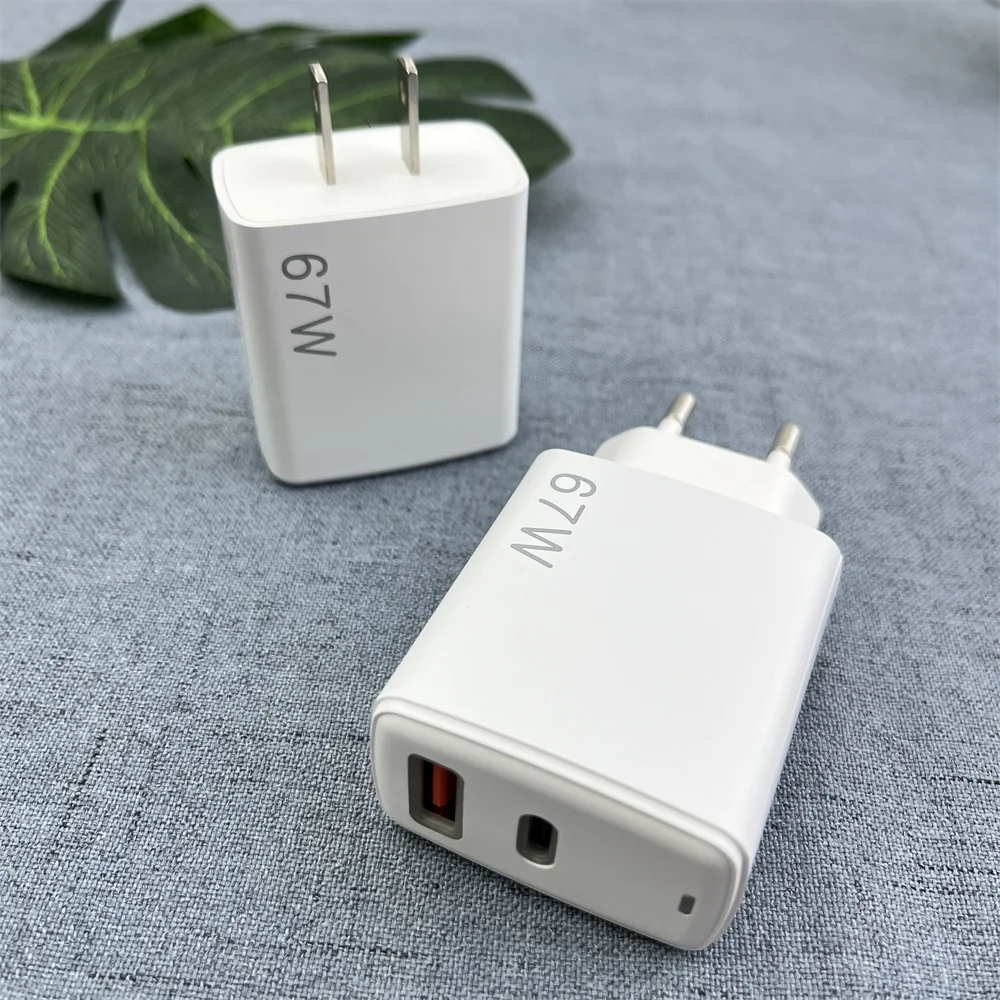 انفينيكس 67 واط شاحن منافذ مزدوجة الاتحاد الأوروبي الولايات المتحدة شحن سريع USB A/C PD محول الطاقة 6A نوع C كابل ل انفينيكس نوت 50 40 برو + صفر 40 30