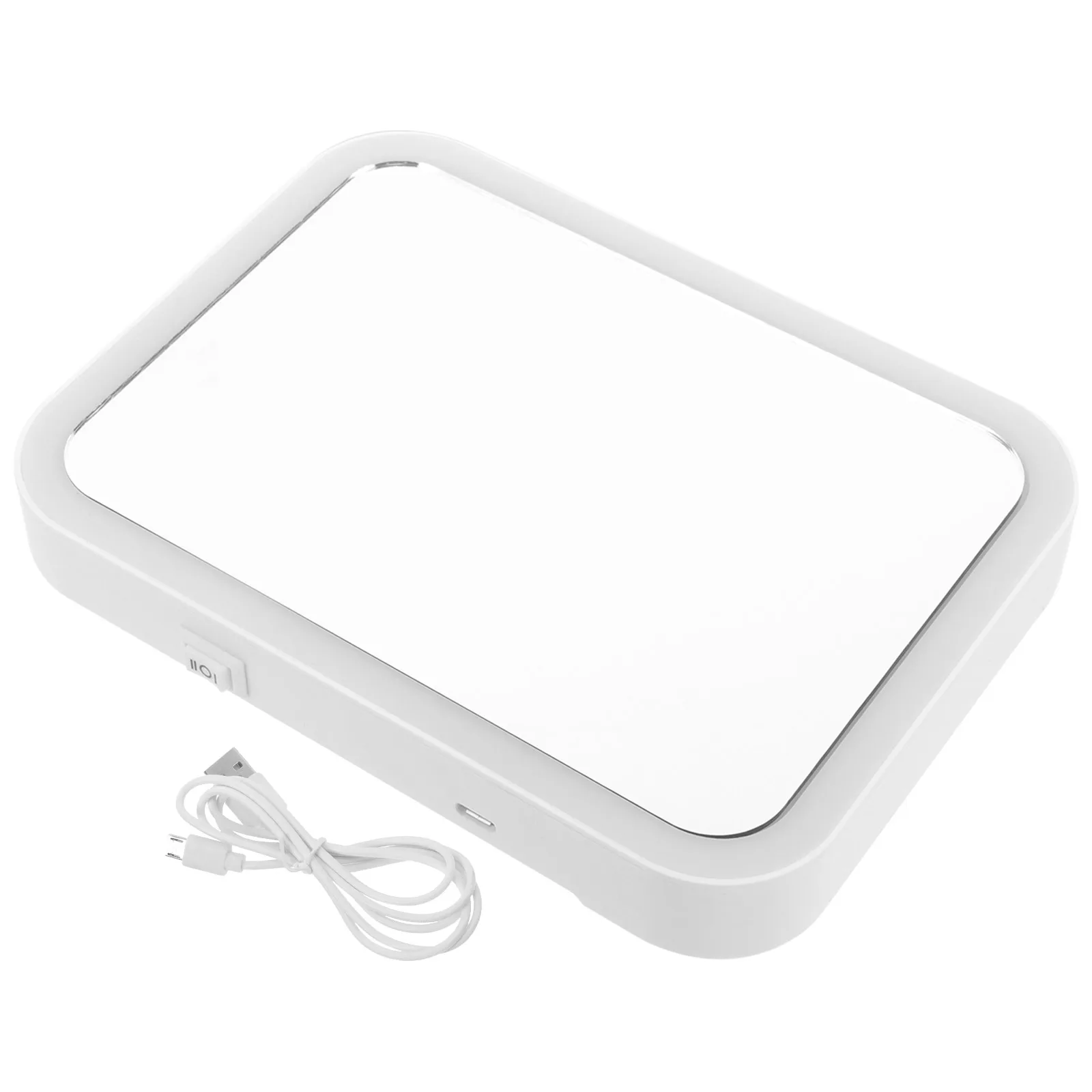 

LED Makeup Lighted Glass Women Portable Adjustable Usb Led Brightness Mirror Table Mirror Wedding