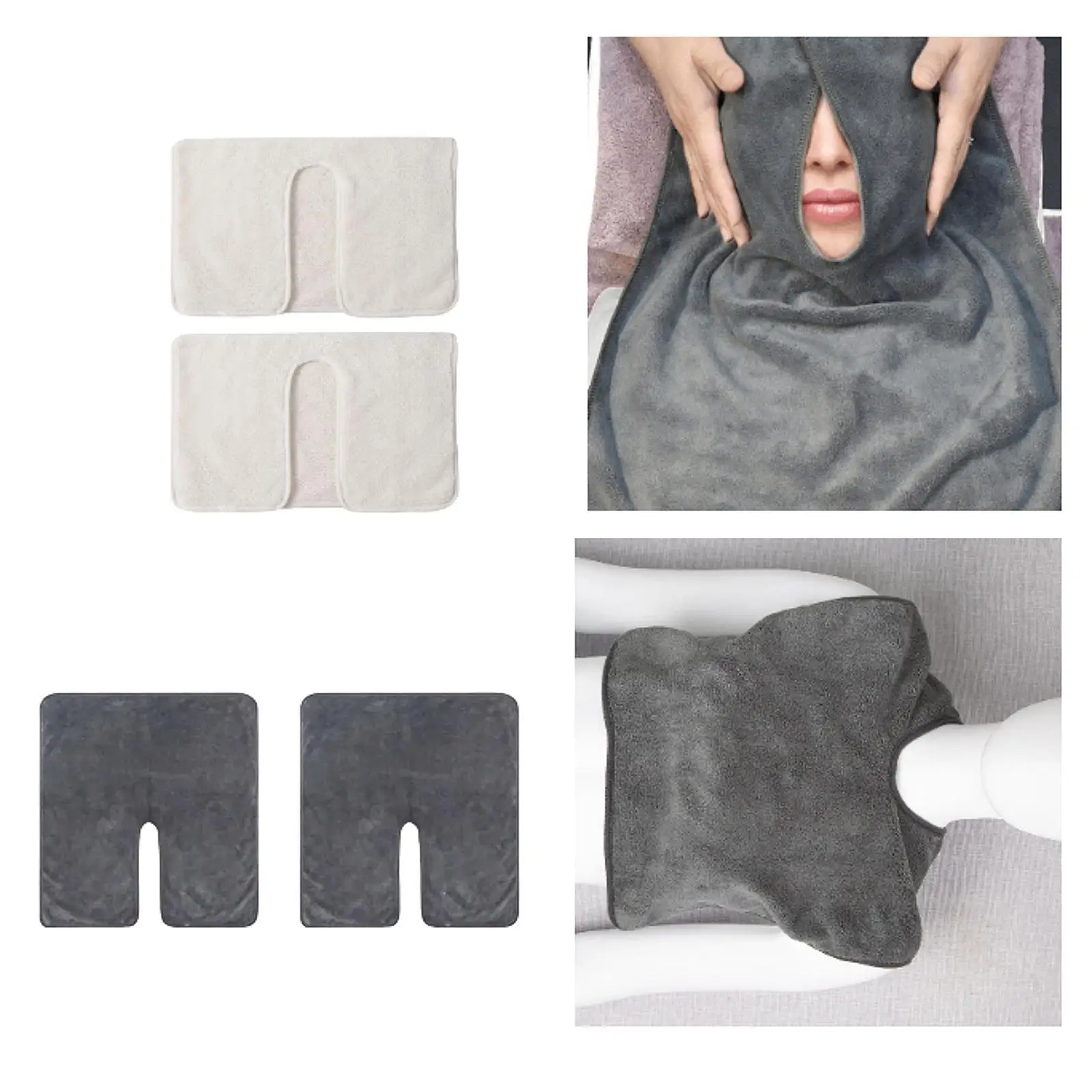 

2x Beauty SPA Facial Towels,Removing ,Portable Facial Steam Towels,Esthetician Face Towels for SPA Bathroom Salon