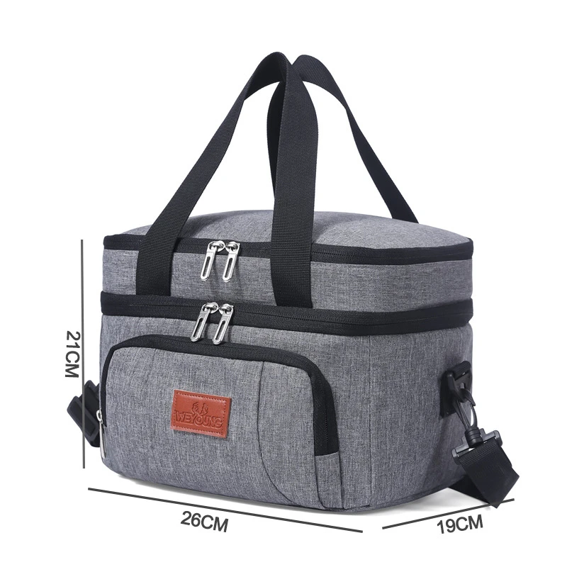 Oxford Large Capacity Tote Insulation Office Bento Lunch Bag Portable Picnic Cooler Ice Waterproof Food Thermal Lunchbox Bags