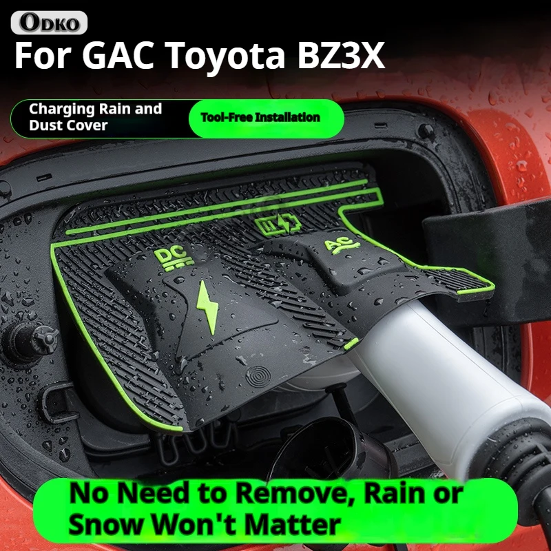 For GAC FAW Toyota BZ3X BZ5 Dedicated New Energy Car Charging Port Waterproof Protector Cover Gun Rain Cover Charger Port Cover