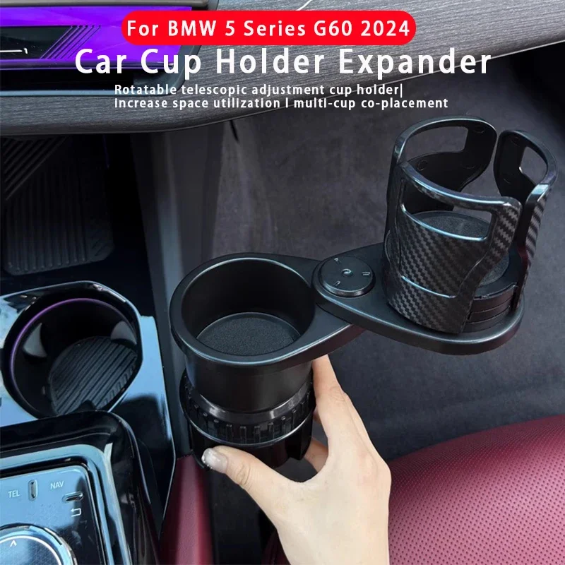 

2 in 1 360 Rotating Car Cup Holder Expander Holder Multifunction Cup Holder Expander Accessories For BMW 5 Series G60 2024