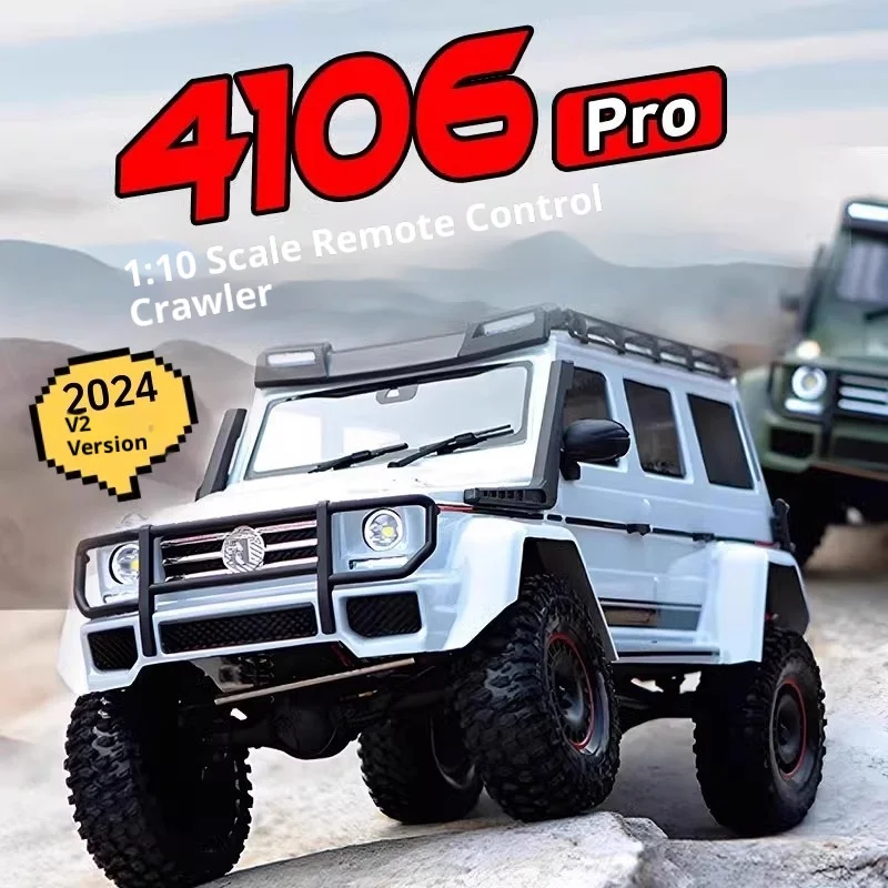 YK4106 Pro V2 1/10 Schaal Mercedes-Benz G-Klasse RC Afstandsbediening Elektrische Off-Road Klimmen Auto Simulatie speelgoed Voertuig