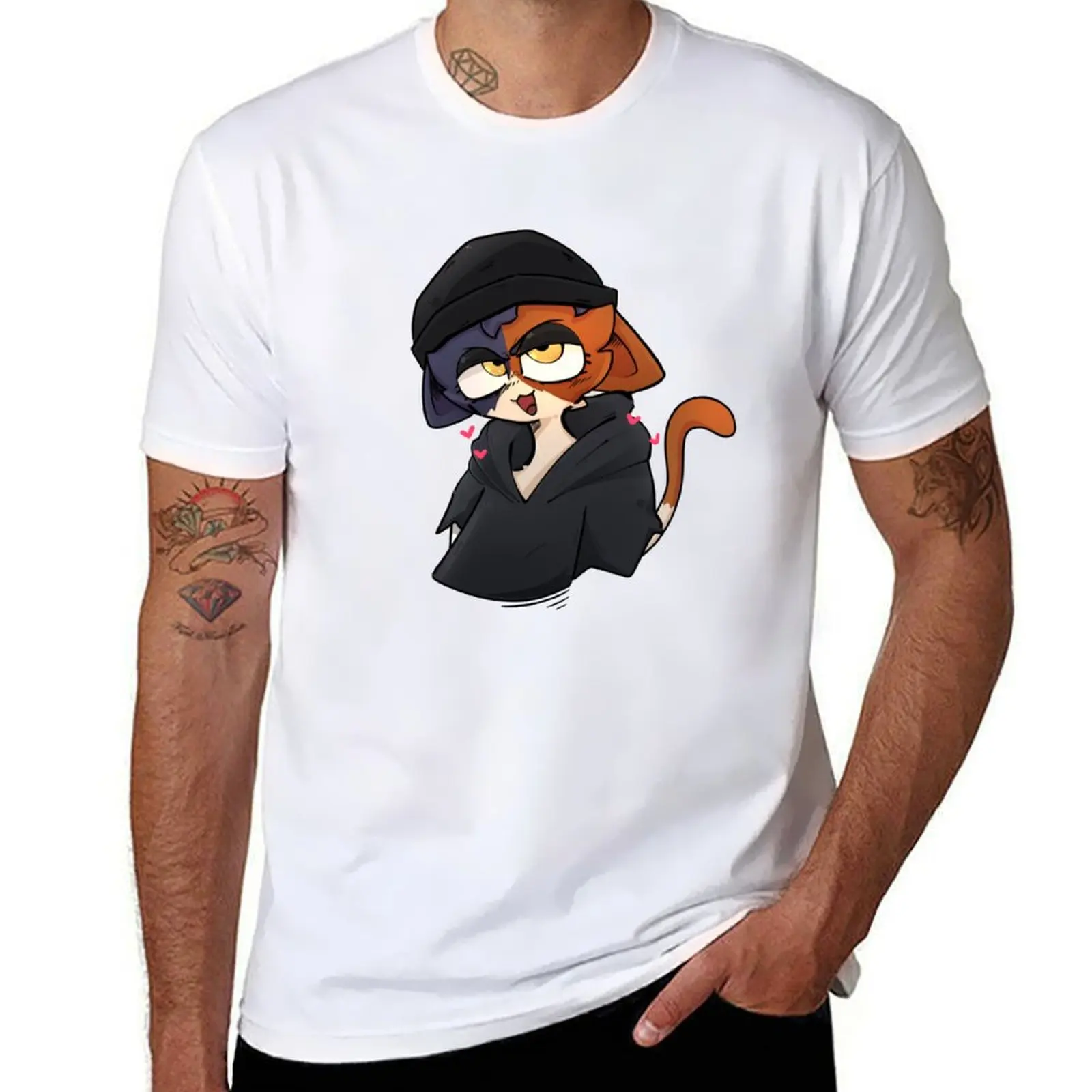 

Neco Meowskulls T-Shirt No Iron Casual Short Sleeve Top