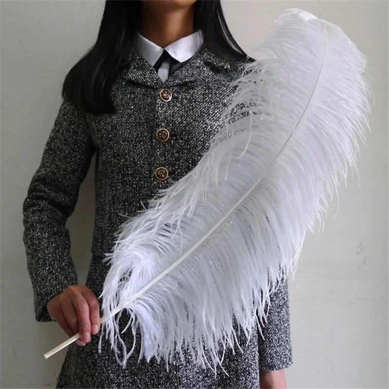 20 PCS natural white ostrich feather 65-70cm / 26to28 inches feathers ostrich plume wedding decoration free shipping