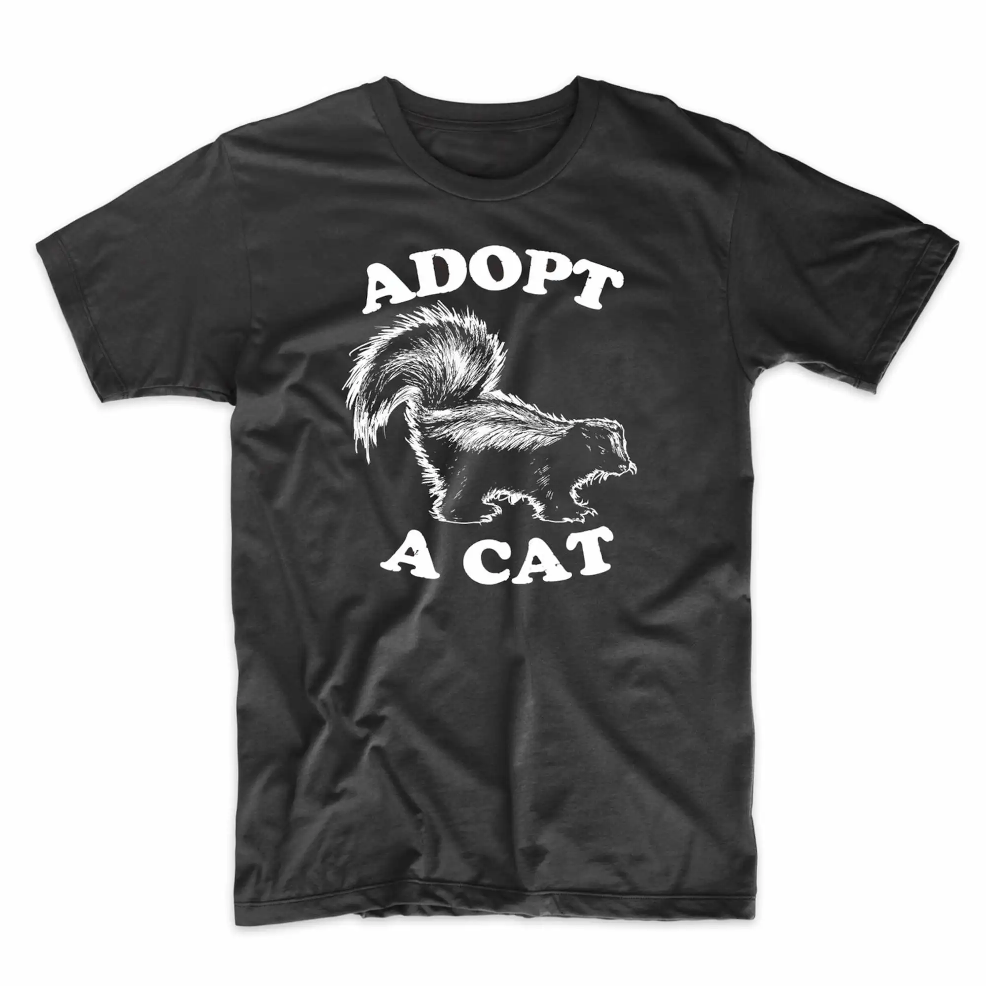 Adopt A Cat Funny Skunk Tee Adult/Youth