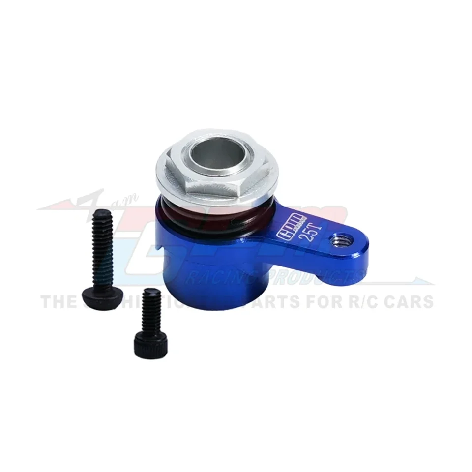 INJORA 25T klaxon Servo de déchargement de changement de vitesse de Transmission en aluminium pour mise à niveau 1/10 RC chenille axiale SCX10 PRO 26 INJORA 25T klaxon Servo de déchargement de changement de vitesse de Transmission en aluminium pour mise à niveau 1/10 RC chenille axiale SCX10 PRO 26