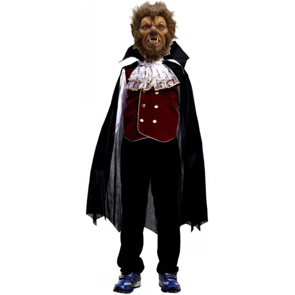 Halloween Wild Man Mask Full Head Wild Man Mask Costume Carnival Mask for Holiday Masquerade Carnivals Cosplay Party