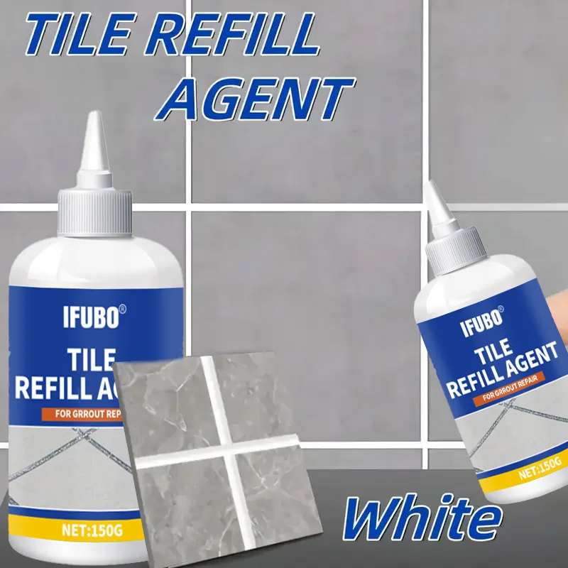IFUBO 150g Tile Refill Agent Waterproof Grout Repair for Bathroom Kitchen Floor & Wall Gaps Durable Easy-to-Apply Solution