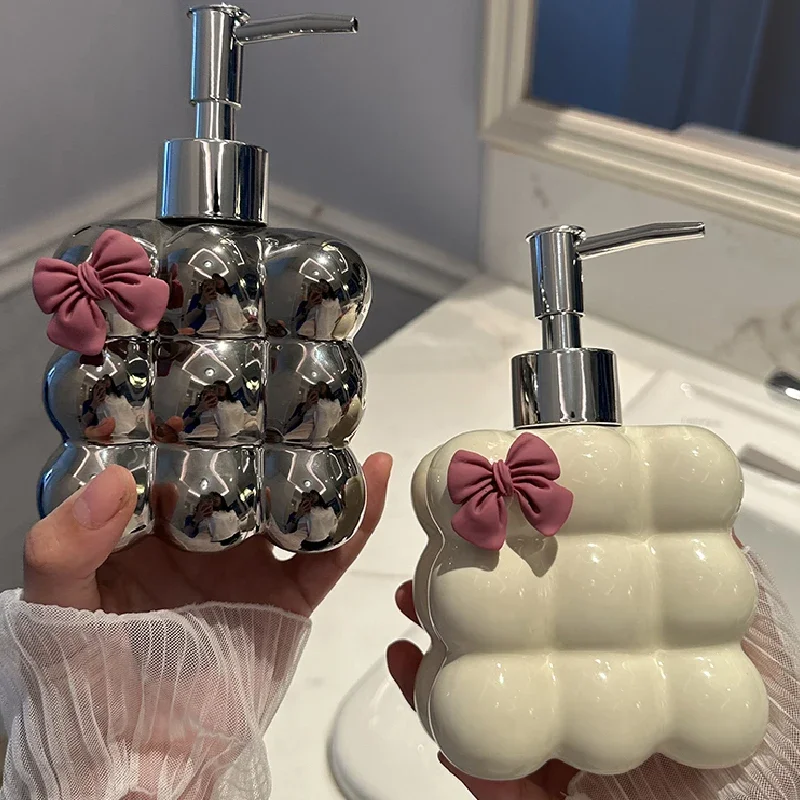 

Принадлежности для ванной комнаты, керамическая бутылка для эмульсии, гель для душа, пресс-бутылка, креативный дозатор мыла, украшение для ванной комнаты, современное
