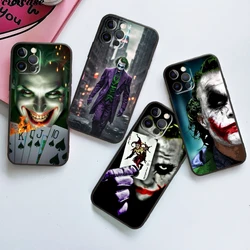 T-The J-Jokers Art Fashion For iPhone 15 14 13 12 11 XS XR X 8 7 SE Pro Max Plus Mini Black Cover Phone Case