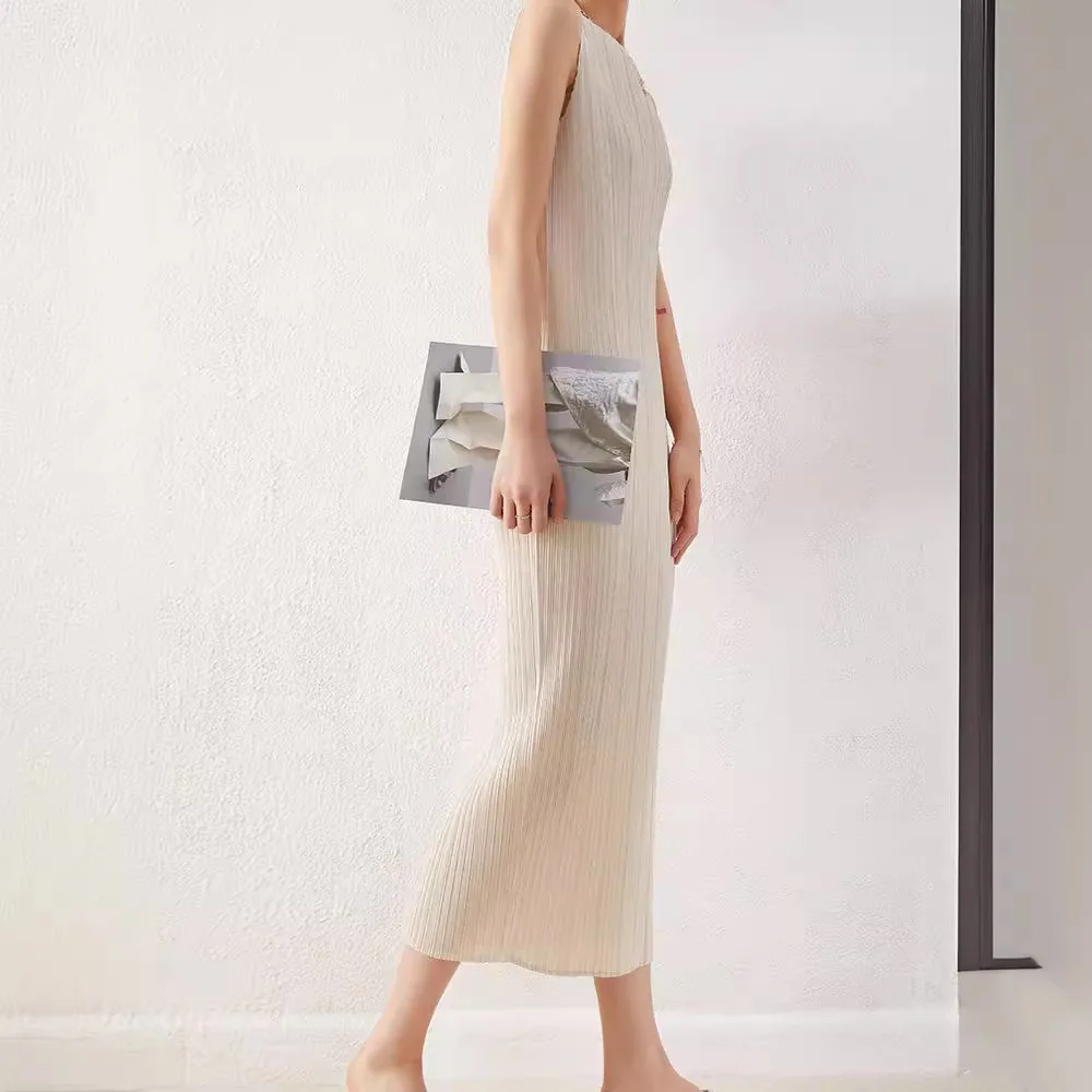 Sle básico redondo Ne Svel Midi comprimento envoltório em torno da saia colete versátil camada base cintura alta malha poliéster Dr
